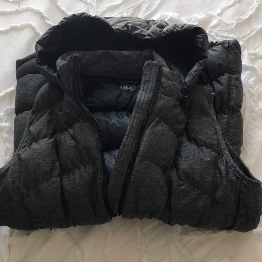 Long puffer vest!